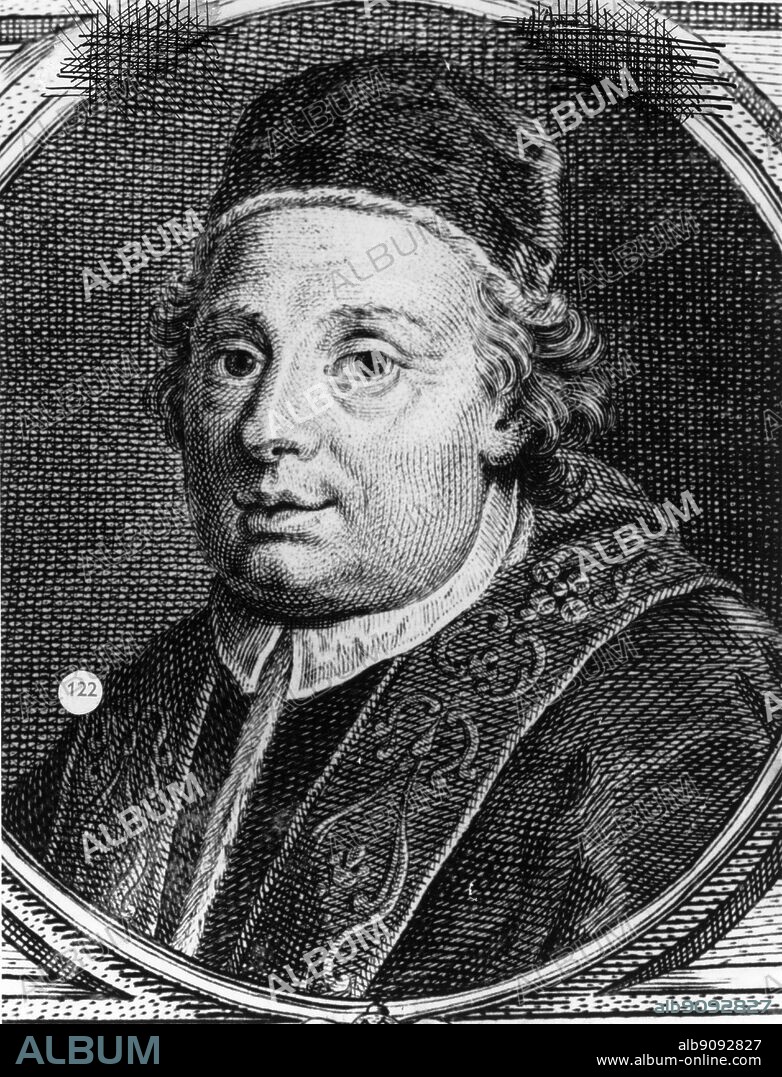 Pope Clement XIII 1758-1769. Clement XIII (orig. Carlo della Torre Rezzonico) Italian pope 1758-1769 _1693-1769.