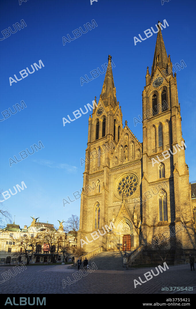 Church of Saint Ludmila, Prague, Czech Republic, Europe.