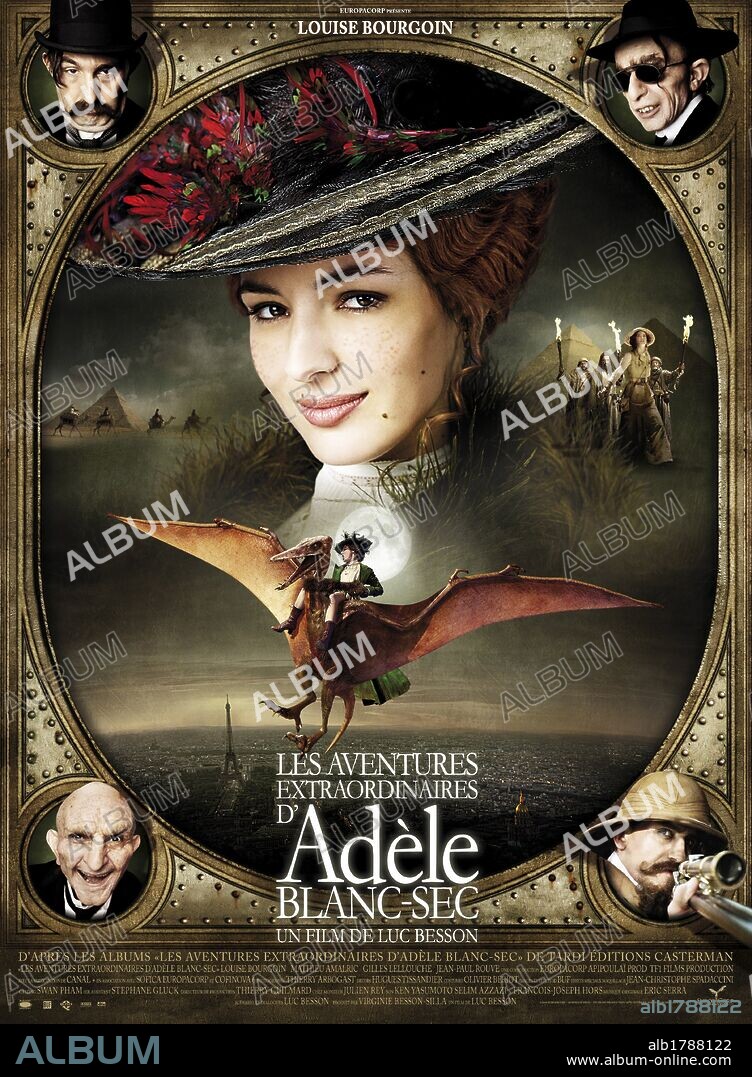 Poster de ADELE Y EL MISTERIO DE LA MOMIA, 2010 (LES AVENTURES EXTRAORDINAIRES D'ADELE BLANC-SEC), dirigida por LUC BESSON. Copyright CANAL +.