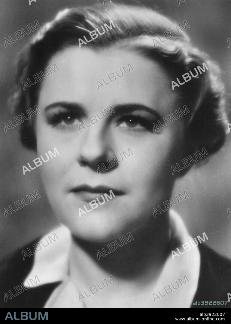 Paula Wessely, Austrian actress and film star, 20th century.