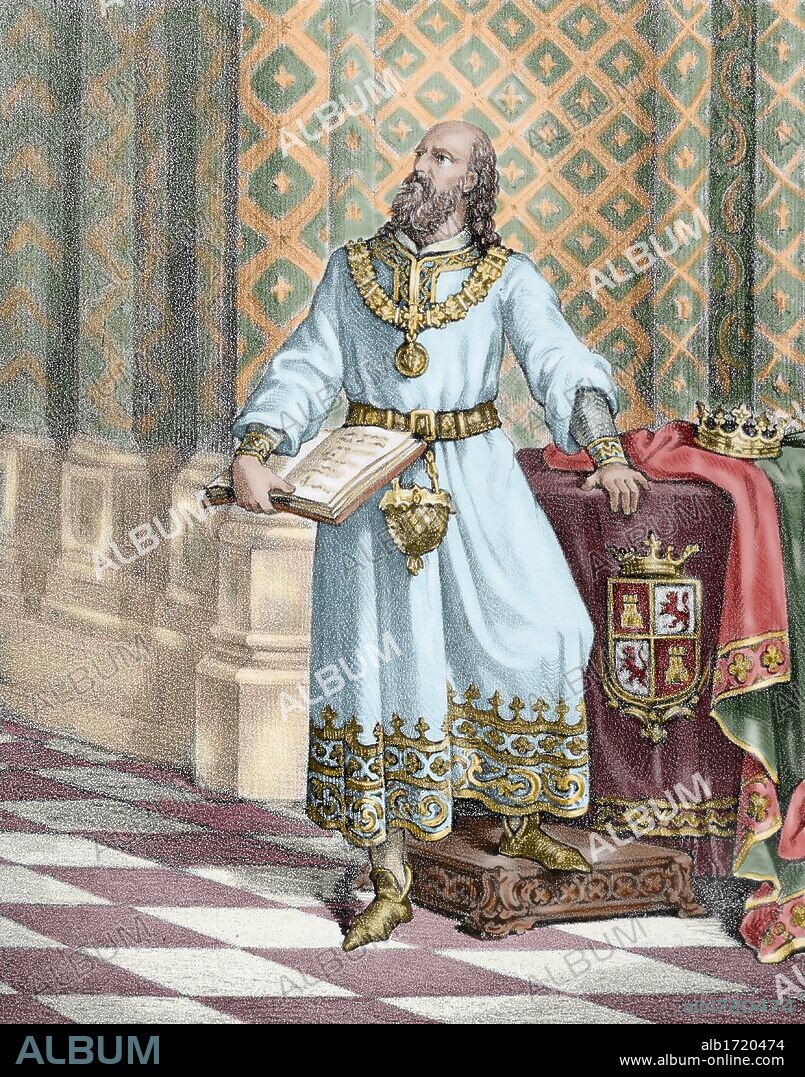 Alfonso X of Castile, called  The Wise (1221-1284). King of Castile and Leon (1252-1284).