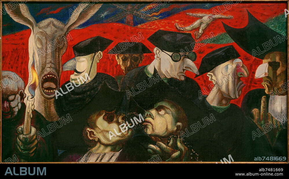 ANDRÉ MASSON. Masson, André 1896-1987. "Nach der Exekution", um 1937. Öl auf Leinwand, 67 x 188 cm. Inv. 1023-1970/10. Der Kunstverein in Bremen, Bremen, Kunsthalle.