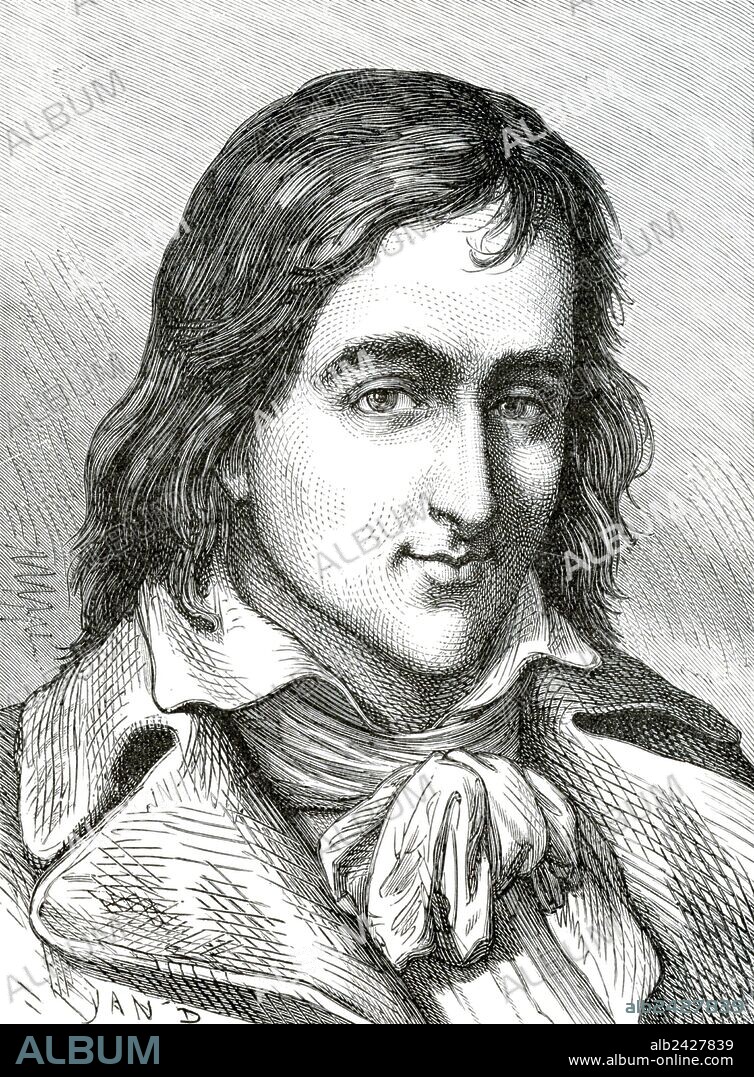 French Revolution- Jacques René Hébert (15 November 1757-24 March 1794) was a French journalist and the founder and editor of the extreme radical newspaper Le Père Duchesne during the French Revolution.[1] His followers are usually referred to as the Hébertists or the Hébertistes; he himself is sometimes called Père Duchesne after his newspaper. (illustration by Yan' Dargent 1824-1899).