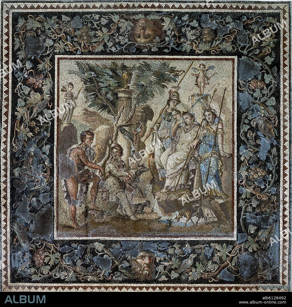MOISACO ROMANO-S II D JC-EL JURAMENTO DE PARIS-MITOLOGIA GRIEGA.