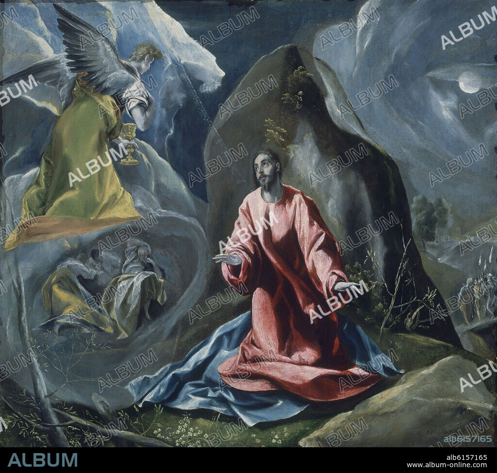 EL GRECO. LA ORACION EN EL HUERTO - SIGLO XVI - MANIERISMO ESPAÑOL.