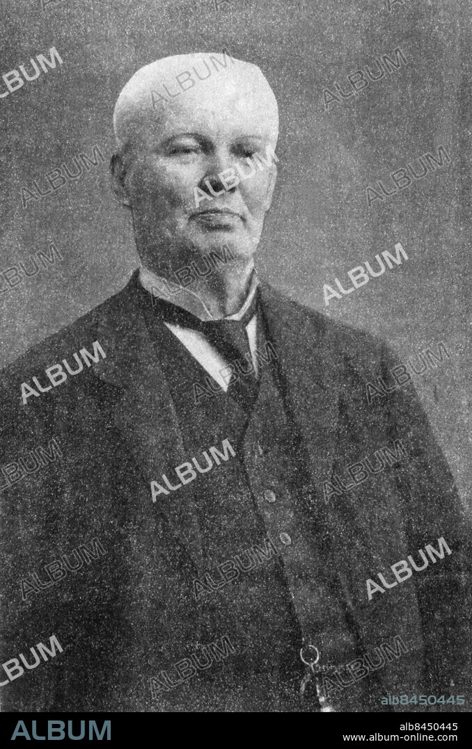 ARKIV omkring 1910. Sveriges siste yrkesverksamme bödel, Albert Gustaf Dalman. Dalman utsågs till Stockholms stads skarprättare den 5 augusti 1885 och förblev i tjänst till sin död 1920.. Under sina 35 yrkesverksamma år utförde han sex avrättningar.. Foto: Pressens Bild / Scanpix / Kod: 194.