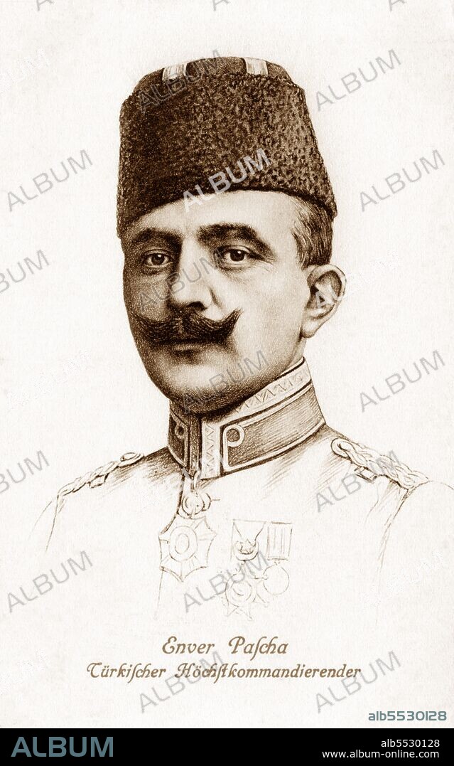 Ismail Enver Pasha (Ottoman Turkish: ??????? ???? ????; Turkish: Ismail Enver Pasa; 22 November 1881 – 4 August 1922), commonly known as Enver Pasha, was an Ottoman military officer and a leader of the 1908 Young Turk Revolution. He was the main leader of the Ottoman Empire in both Balkan Wars and World War I.  After the 1913 Ottoman coup d'état, Enver Pasha became the Minister of War of the Ottoman Empire, forming one-third of the triumvirate known as the 'Three Pashas' (along with Talaat Pasha and Djemal Pasha) that held de facto rule over the Empire from 1913 until the end of World War I in 1918. As war minister and de facto Commander-in-Chief, Enver Pasha was considered to be the most powerful figure of the government of the Ottoman Empire. He made the decision to enter the Empire into World War I, on the side of Germany. Along with Talaat and Djemal, he was one of the principal perpetrators of the Armenian Genocide.