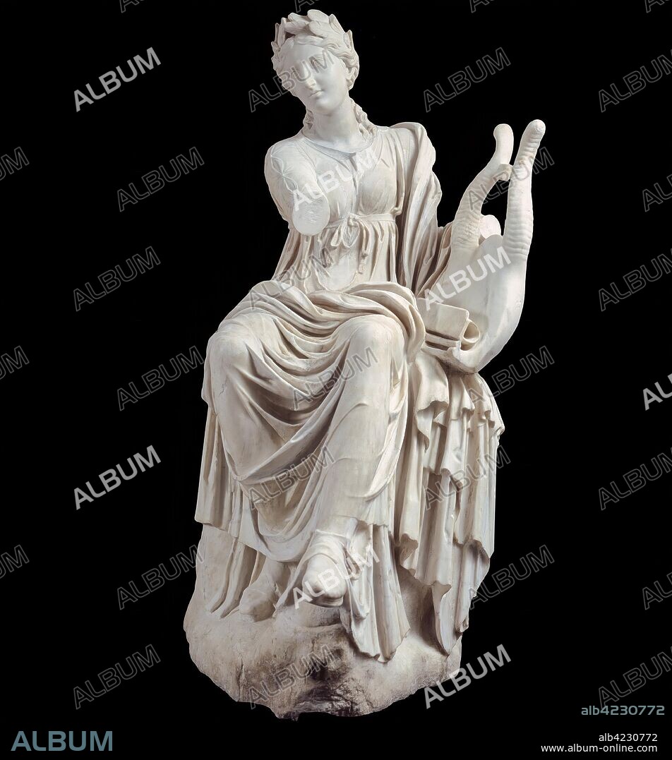 ANÓNIMO. Anónimo / 'La Musa Terpsícore'. 130 - 150. Mármol blanco, 150 x 70 cm.