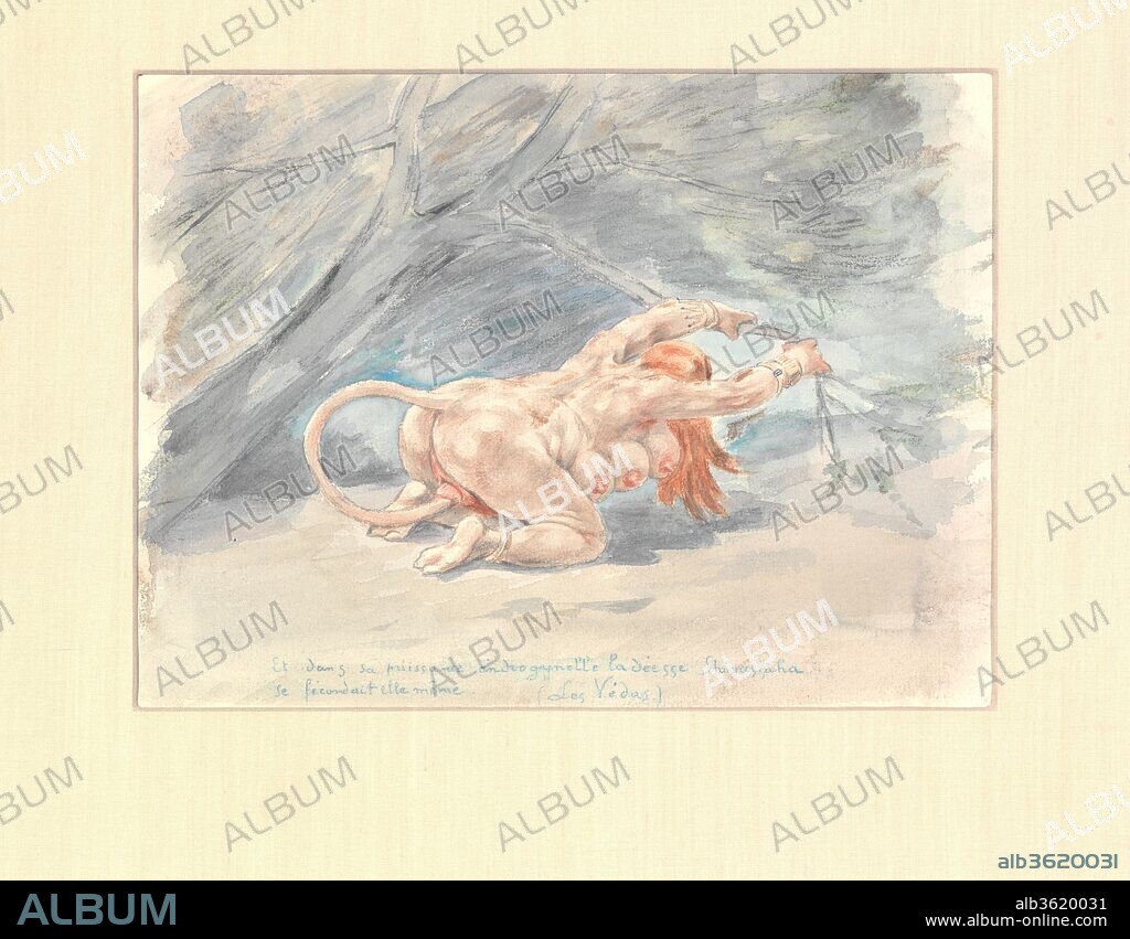 Untitled. Artist: Félicien Rops (Belgian, Namur 1833-1898 Essonnes). Dimensions: 9 x 11 1/4 in. (22.9 x 28.6 cm).