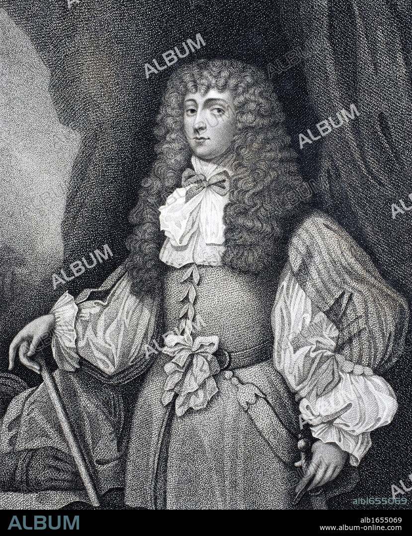 Frances Teresa Stewart, Duchess of Richmond and Lennox 1648 to 1702 mistress of Charles II Also known as La Belle Stuart Model for image of Britannia Drawn by Johnson from painting by James Huysman engraved by Rivers from Iconographia Scotica or Portraits of Illustrious Persons of Scotland by John Pinkerton published London 1797.