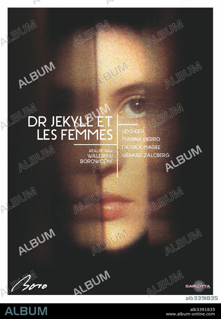 Poster of THE STRANGE CASE OF DR. JEKYLL AND MISS OSBOURNE, 1981 (DOCTEUR JEKYLL ET LES FEMMES), directed by WALERIAN BOROWCZYK. Copyright ALLEGRO PROD/MULTIMEDIA GESELLSCHAFT FUR AUDIOVISUELLE INFOR.