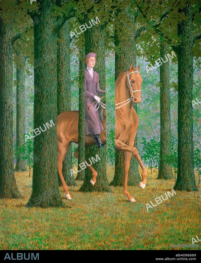 RENé FRANçOIS GHISLAIN MAGRITTE. Le Blanc Seing (The Blank Signature).