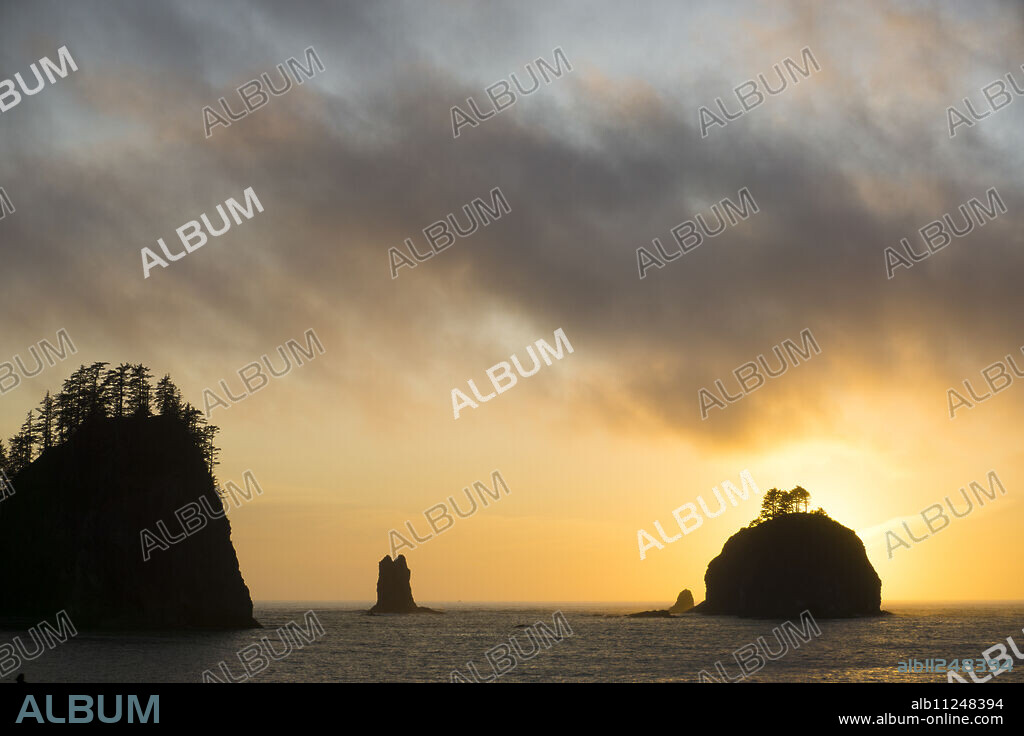 La Push, islands, Indian Reservation of the Quileute people, Washington State, United States of America, North America.