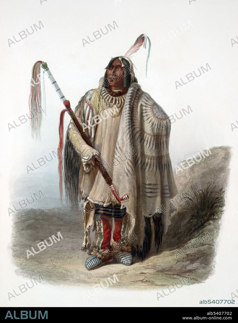Pehriska-Ruhpa. The Hidatsa, called the Minnetaree by the Mandan, are a Siouan people. Tribal appearance and customs have been documented by the visits of two artists of the American west. George Catlin and Karl Bodmer's works record the Hidatsa and Mandan societies, where were rapidly changing under pressure from encroaching settlers, infectious disease, and government restraints. Voyage dans l'interieur de l'Amerique du Nord, execute pendant les annees 1832-34. Karl Bodmer (February 11, 1809, October 30, 1893) was a Swiss printmaker, lithographer, painter, illustrator and hunter. He accompanied the German explorer Prince Maximilian zu Wied-Neuwied on his Missouri River expedition. Bodmer was hired as an artist to record images of cities, rivers, towns and peoples they saw along the way, including the many tribes of Native Americans along the Missouri River and in that region.