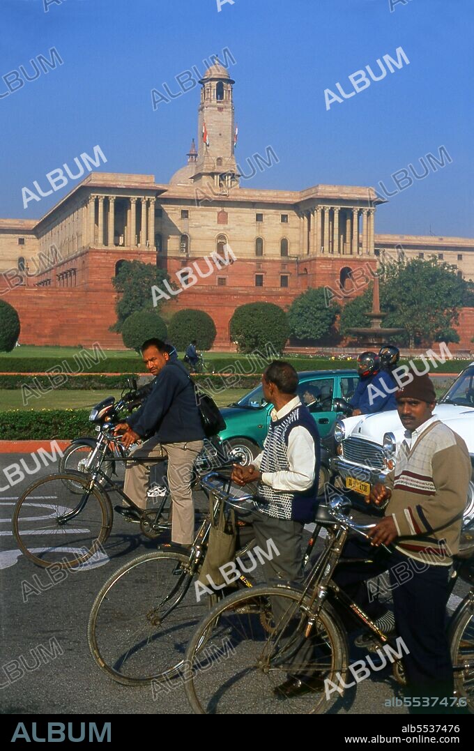The Secretariat Building was designed by the prominent British architect Herbert Baker in Indo-Saracenic Revival architecture. Both the identical building have four levels, each with about 1,000 rooms, in the inner courtyards to make space for future expansions. Delhi is said to be the site of Indraprashta, capital of the Pandavas of the Indian epic Mahabharata. Excavations have unearthed shards of painted pottery dating from around 1000 BCE, though the earliest known architectural relics date from the Mauryan Period, about 2,300 years ago. Since that time the site has been continuously settled. The city was ruled by the Hindu Rajputs between about 900 and 1206 CE, when it became the capital of the Delhi Sultanate. In the mid-seventeenth century the Mughal Emperor Shah Jahan (1628–1658) established Old Delhi in its present location, including most notably the Red Fort or Lal Qila. The Old City served as the capital of the Mughal Empire from 1638 onwards. Delhi passed under British control in 1857 and became the capital of British India in 1911. In large scale rebuilding, parts of the Old City were demolished to provide room for a grand new city designed by Edward Lutyens. New Delhi became the capital of independent India in 1947.