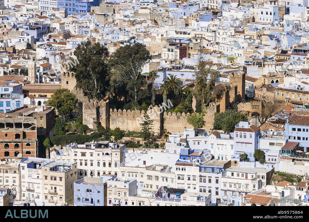 Alcazaba (Kasbah) , construida por Muley Ismail a finales del Siglo XVII, Chefchauen, -Chauen-, Marruecos, norte de Africa, continente africano.