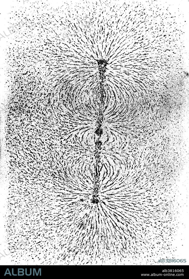 Results of Michael Faraday's iron filings experiment to study magnetic fields generated by magnets, c. 1850s. Michael Faraday (1791-1867) was an English chemist and physicist who contributed to the fields of electromagnetism and electrochemistry. Faraday experimented with electricity and magnetism, proposing that magnetism was a circular force. He is also known for discovering magnetic optical rotation, electromagnetic induction, inventing the dynamo, perfecting the Bunsen burner, and formulating the second law of electrolysis. Author of "Chemical Manipulation", Faraday was self-trained and contributed to the fields of electromagnetism and electrochemistry after an apprenticeship in Sir Humphrey Davy's lab. The farad (F) is named after him. As a chemist, Faraday discovered benzene, investigated the clathrate hydrate of chlorine, invented an early form of the Bunsen burner and the system of oxidation numbers, and popularized terminology such as anode, cathode, electrode, and ion.