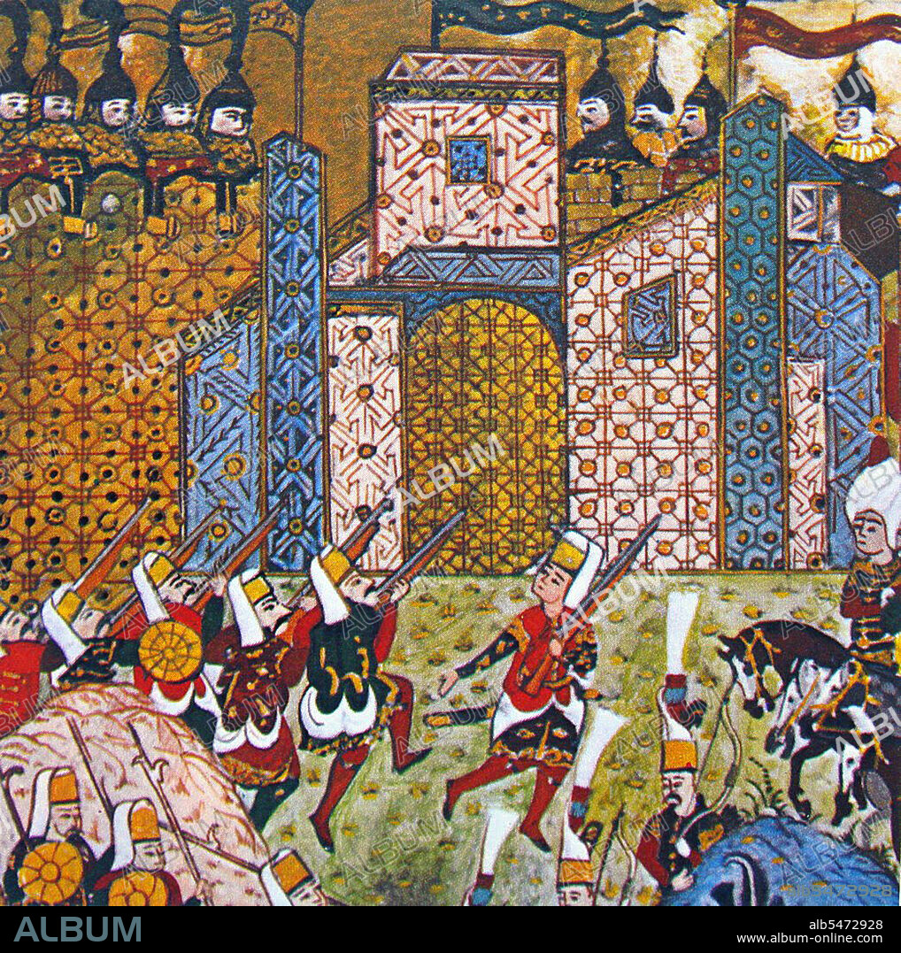 The Siege of Rhodes of 1522 was the second and ultimately successful attempt by the Ottoman Empire to expel the Knights of Rhodes from their Greek island stronghold and thereby secure Ottoman control of the Eastern Mediterranean. The first siege, in 1480, had been unsuccessful. The Knights of St. John had captured Rhodes in the early 14th century after the loss of Acre, the last Crusader stronghold in Palestine in 1291. When the Turkish invasion force of 400 ships arrived on Rhodes on 26 June 1522, they were commanded by Mustafa Pasha. Sultan Suleiman himself arrived with the army of 100,000 men on 28 July to take personal charge. The Turks blockaded the harbor and bombarded the town with field artillery from the land side, followed by almost daily infantry attacks. They also sought to undermine the fortifications through tunnels and mines. On 24 September, Mustafa Pasha ordered a new massive assault, aimed mainly at the bastions of Spain, England, Provence and Italy. After a day of furious fighting, during which the bastion of Spain changed hands twice, Suleiman eventually called off the attack. He sentenced Mustafa Pasha, his brother-in-law, to death for his failure to take the city, but eventually spared his life after other senior officials had pleaded with him for mercy. Another major assault at the end of November was repelled, but both sides were now exhausted the Knights because they were reaching the end of their capacity to resist and no relief forces could be expected to arrive in time. On 22 December, the representatives of the city's Latin and Greek inhabitants accepted Suleiman's terms, which were surprisingly generous. The knights were given 12 days to leave the island and would be allowed to take with them their weapons and any valuables or religious icons they desired. Islanders who wished to leave could do so at any time within a three-year period. No church would be desecrated or turned into a mosque. Those remaining on the island would be free of Ottoman taxation for five years. On 1 January 1523, with much fanfare, the remaining knights and soldiers marched out of the town with banners flying, drums beating and in battle armour. They boarded the 50 ships which had been made available to them and sailed to Crete (a Venetian possession), accompanied by several thousand civilians.