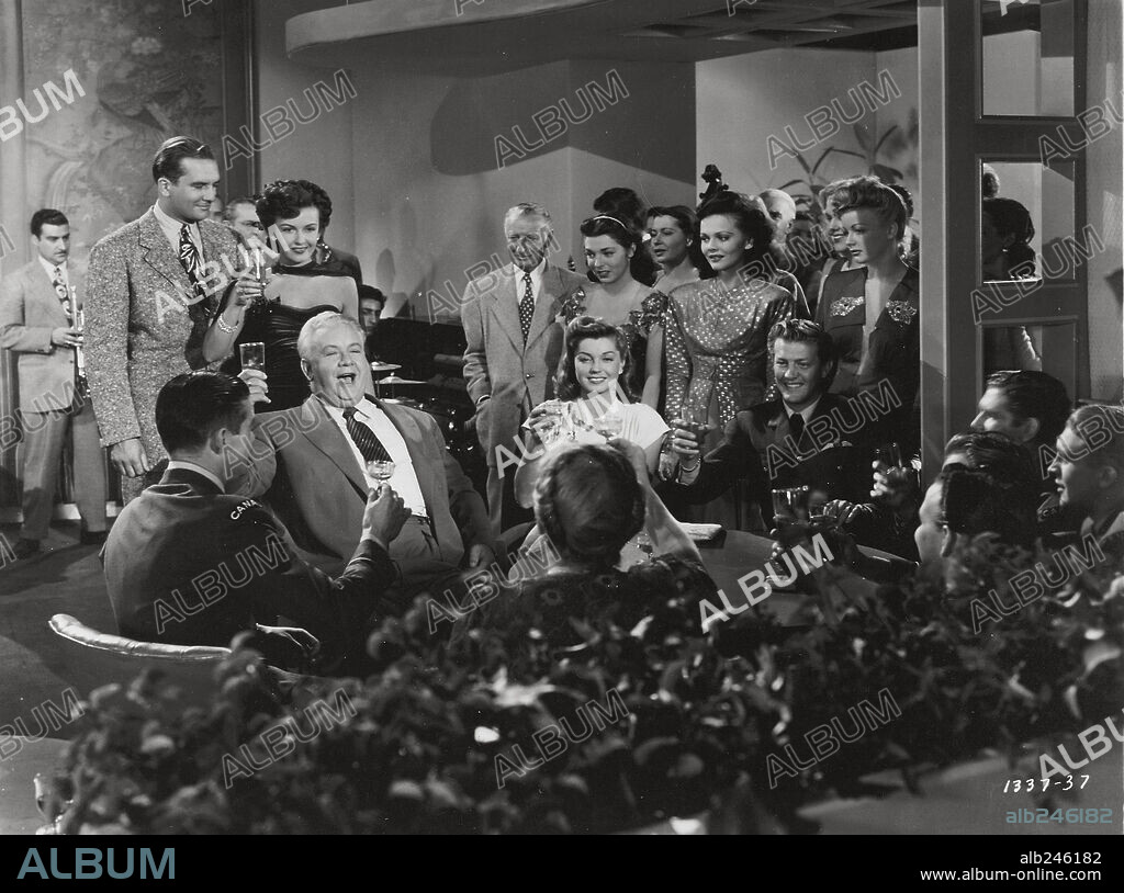 ESTHER WILLIAMS and LAURITZ MELCHIOR in THRILL OF A ROMANCE, 1945, directed by RICHARD THORPE. Copyright M.G.M.