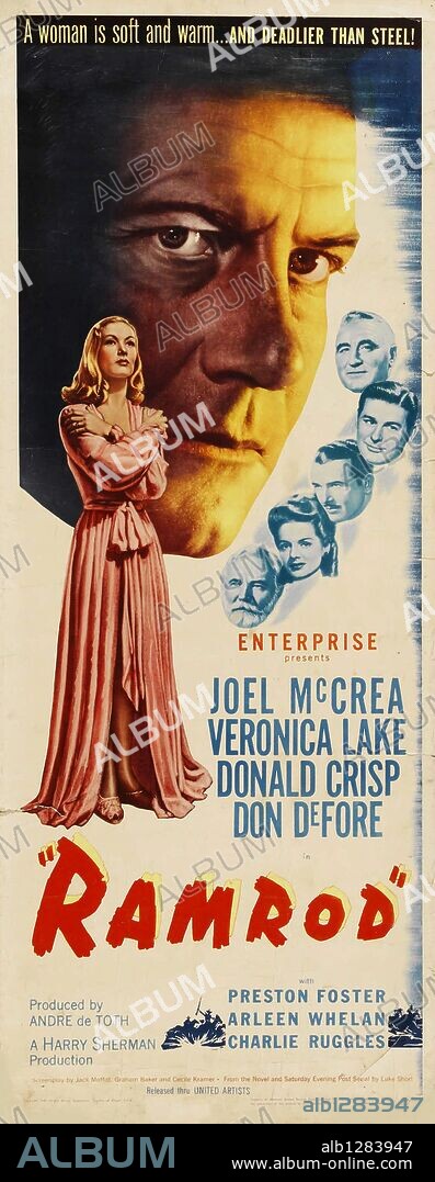 Poster of RAMROD, 1947, directed by ANDRE DE TOTH. Copyright UNITED ARTISTS.