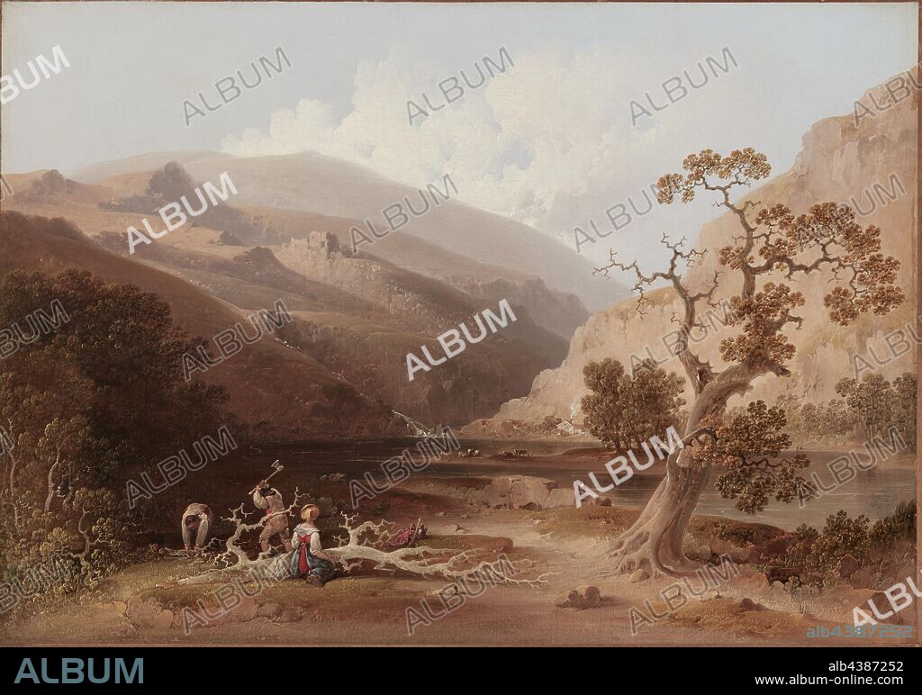 The Pioneers, Joshua Shaw (American, 1776-1861), about 1838, oil on canvas, 19 x 27 in. 24-1/2 x 31-5/8 in. (framed), American Painting and Sculpture to 1945.