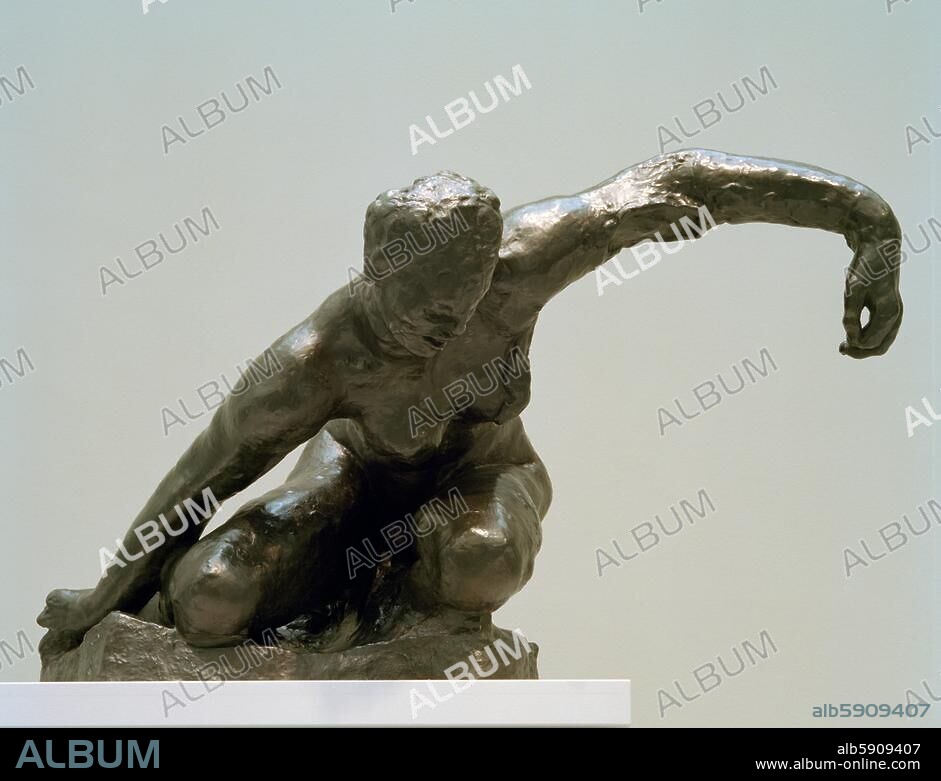 AUGUSTE RODIN. Rodin, Auguste. 1840-1917. "Tragic Muse", 1890. (Part of the second prototype for the monument to Victor Hugo). Bronze, 78 × 117 × 125 cm. Inv. 1896-10. Geneva, Musée d'Art et d'Histoire.
