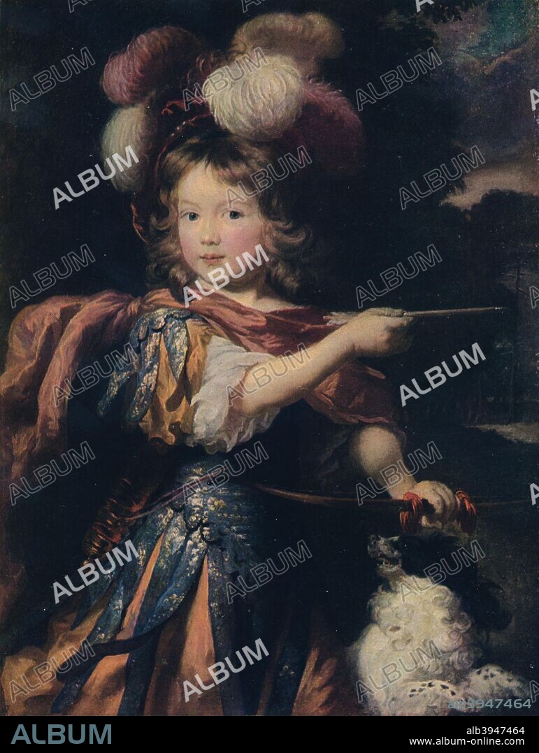 'Boy as Archer', 1910. Nicolaes Maes, also known as Nicolaes Maas (1634-1693) was a Dutch Golden Age painter of genre and portraits.  From The Connoisseur Vol XXVI. [Otto Limited, London, 1910].