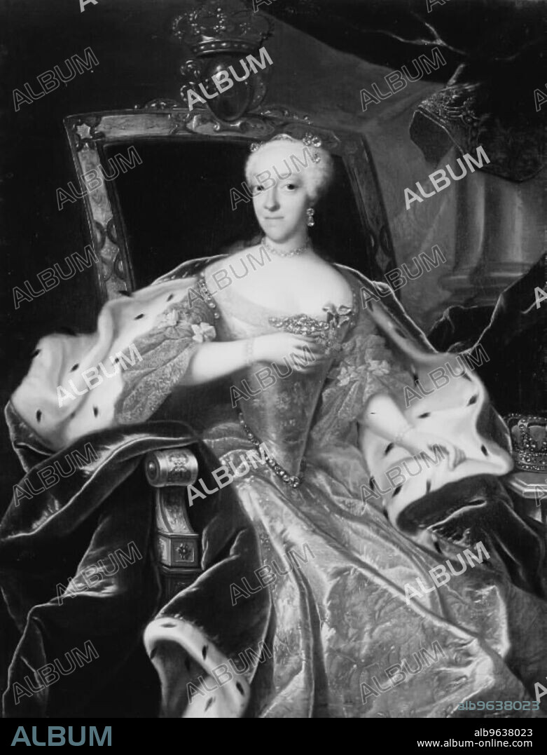 JOHANN SALOMON WAHL. Prinsesse Charlotte Amalie, Frederik IV's datter, 1704-1765.