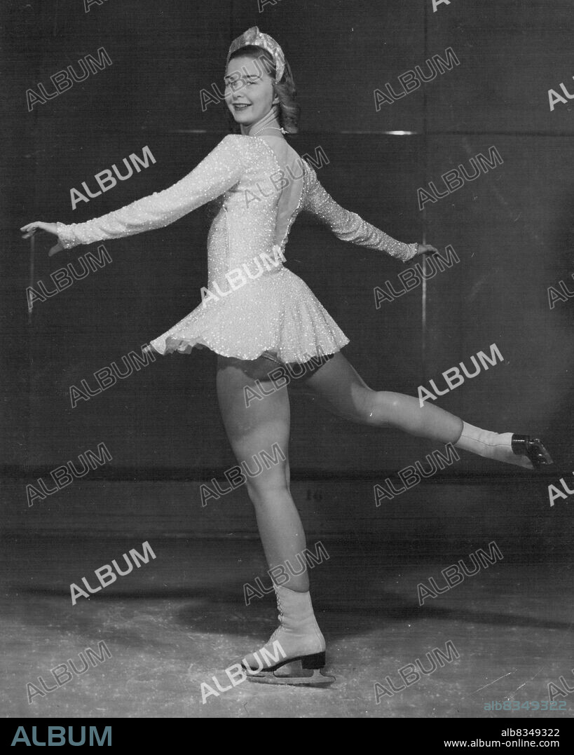 Canadian to Defend European and World Skating Titles -- Miss Barbara Ann Scott, 19-year-old Canadian figure skater of Ottawa, Ont., who will leave for Europe on Dec. 18th when she will defend the European and World titles which she won last year. The competitions are being held in Prague, Czechoslovakia and Davos Switzerland respectively. She will also represent Canada in the Olympic Winter Game figure skating competition being held at St. Moritz, Switzerland.Shown above, Miss Scott does a slow spin in practice at the Minto Skating Club, Ottawa. January 26, 1951. (Photo by The National Film Board).