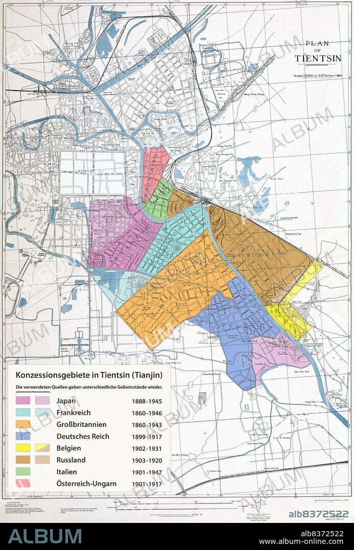 The Concessions in Tianjin were concession territories ceded by the Chinese Qing dynasty to a number of European countries, the USA and Japan within the city of Tianjin.<br/><br/>. There were nine concessions in old Tianjin altogether. These concessions also contributed a lot to the rapid development of Tianjin from the early to mid-20th century. The first concessions in Tianjin were granted in 1860. The last concession was ceded back to China in 1947.