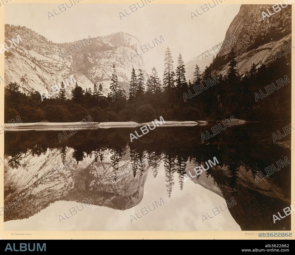 Mirror Lake, Valley of the Yosemite. Artist: Eadweard Muybridge (American, born Britain, 1830-1904). Dimensions: 42.8 x 54.3 cm (16 7/8 x 21 3/8 in. ). Printer: Bradley and Rulofson; Henry W. Bradley (American, 1813-1891). Date: 1872.