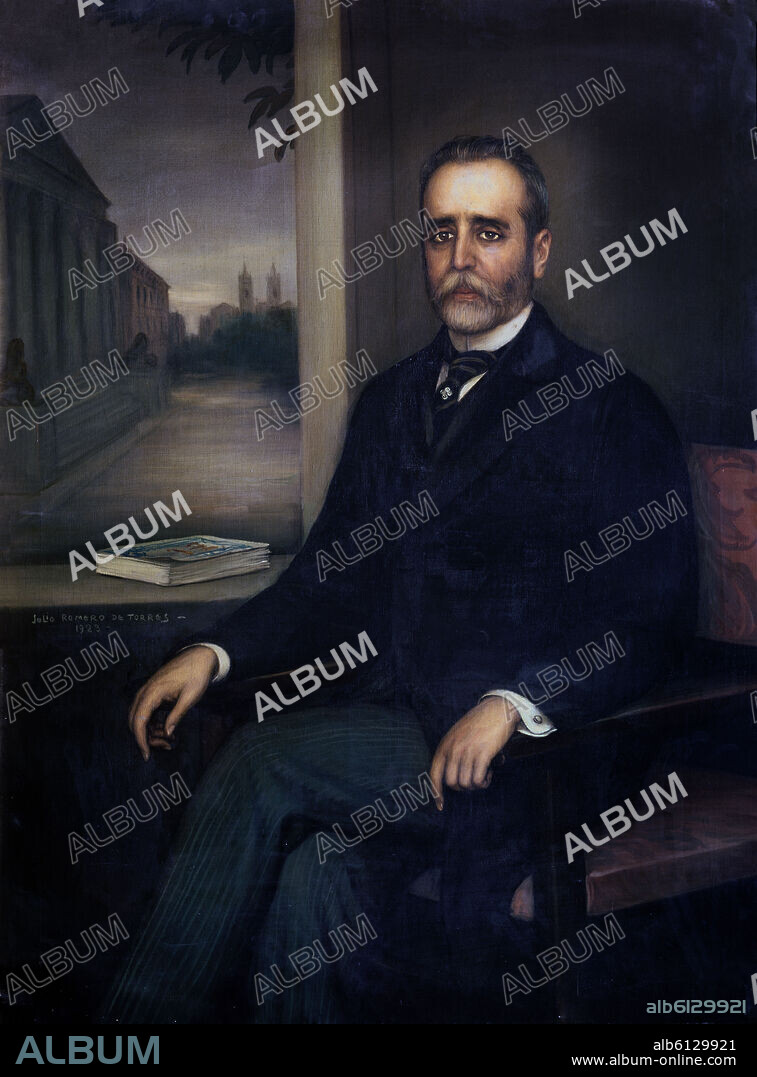 JULIO ROMERO DE TORRES. GALERIA DE RETRATOS - JOSE SANCHEZ GUERRA - 1859/1935 - O/L 131X97 CM-1923.