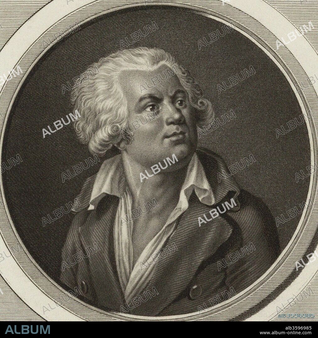 JEAN DUPLESSIS-BERTAUX. Portrait of Georges Jacques Danton (1759-1794).