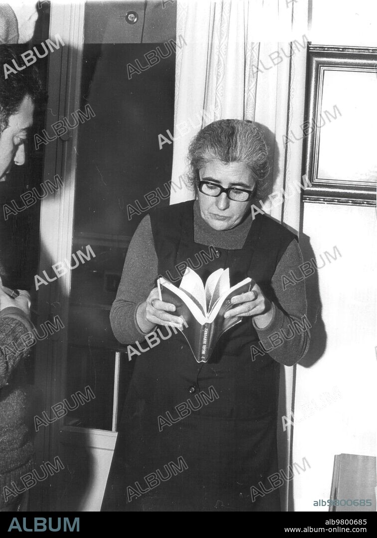 March 17, 1972. Josefina Manresa, widow of Miguel Hernández, Interviewed by Tico Medina for Abc on the occasion of the 30th anniversary of the Poet's death.