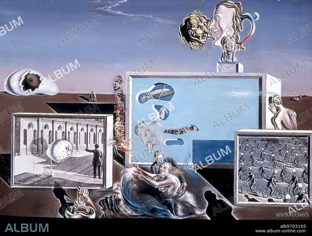 SALVADOR DALÍ. Illuminated Pleasures. by Salvador Dali. Dali, Salvador (1904-89) . Museum of Modern Art, New York, USA . Salvador Felip Jacint Dalí Domènech (May 11, 1904 - January 23, 1989) was an important Catalan Spanish painter, best known for his surrealist works. (His name is also sometimes given as Salvador Felipe Jacinto Dalí Domènech, the Spanish rather than Catalan form of his name.) Dalí's work is noted for its striking combination of bizarre dreamlike images with excellent draftsmanship and painterly skills influenced by the Renaissance masters.. ©TopFoto.