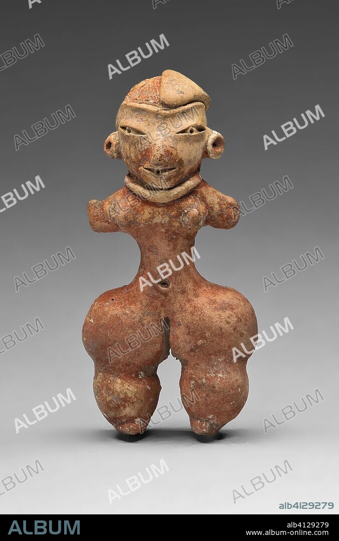 Female Figurine. Tlatilco; Tlatilco, Valley of Mexico, Mexico. Date: 700 BC-600 BC. Dimensions: H. 7 cm (2 3/4 in.). Ceramic with pigment. Origin: Valley of Mexico.