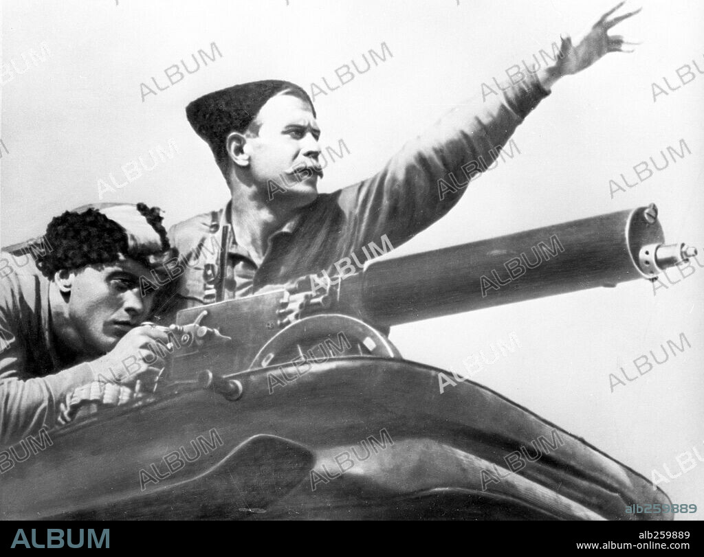 BORIS BABOCHKIN in CHAPAYEV, 1934 (CHAPAEV), directed by GEORGI VASILYEV and SERGEI VASILYEV. Copyright LENFILM.