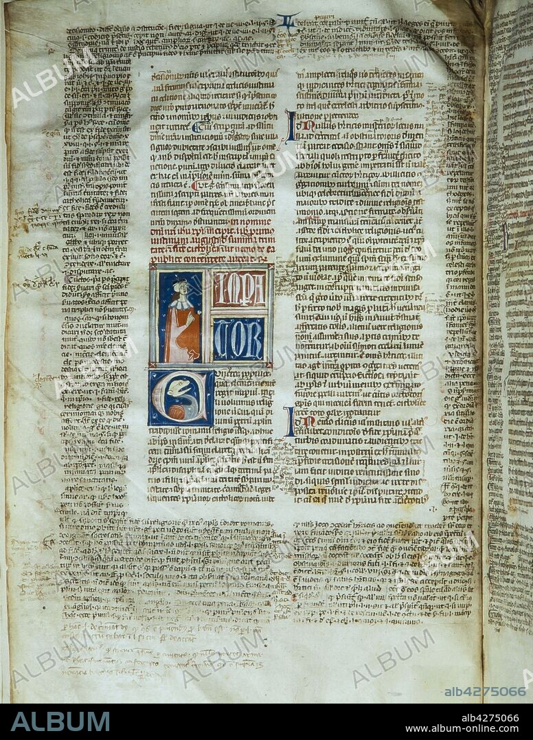Página del Corpus iuris civilis (Cuerpo de Derecho civil), siglo XVI.