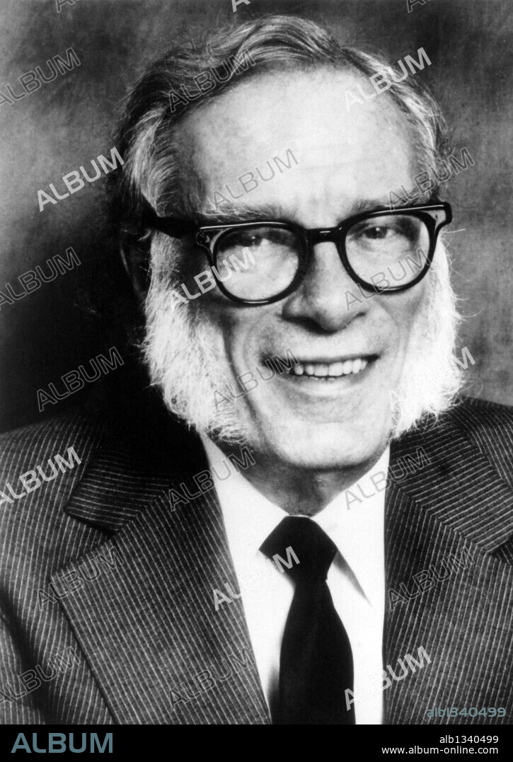 Isaac Asimov (1920-1992), American author known for his works of science fiction and for his popular science books.