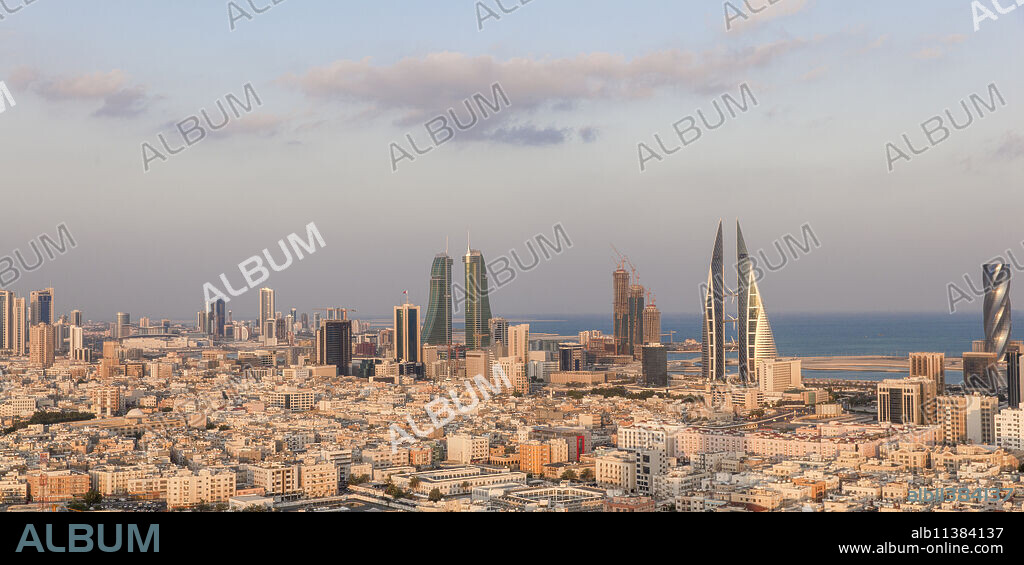 City skyline, Manama, Bahrain, Middle East.