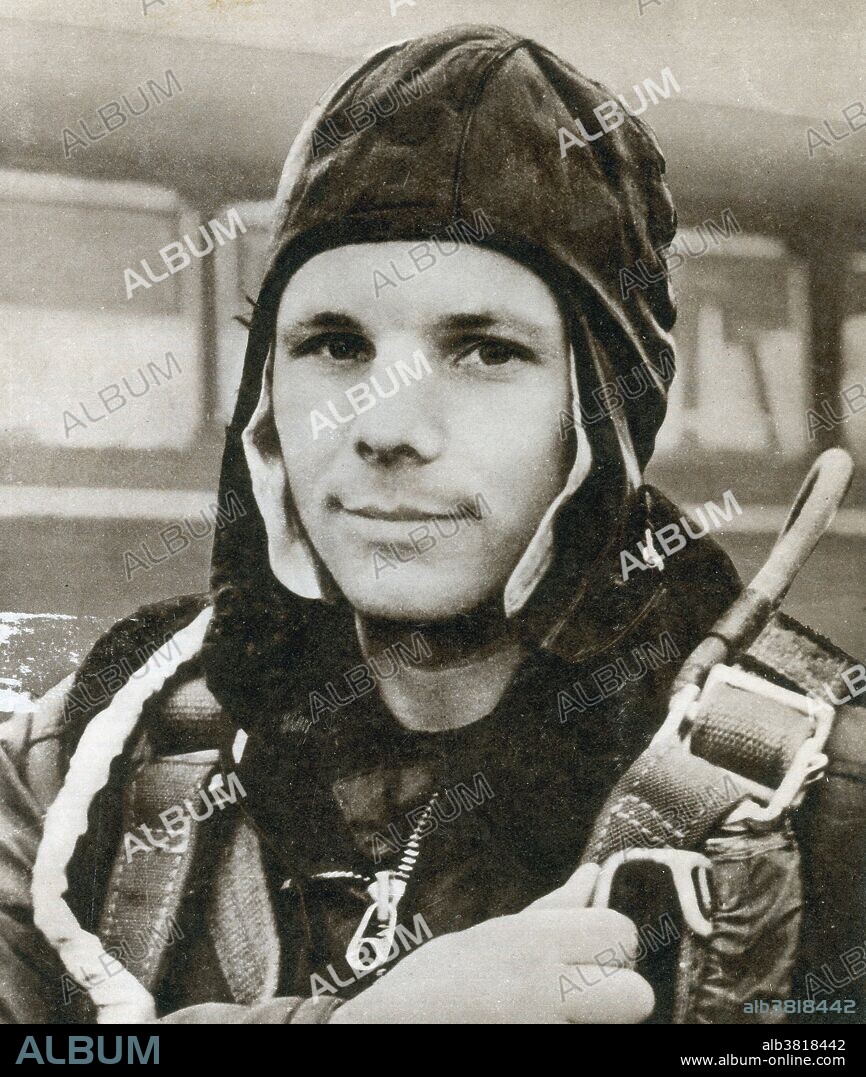 Yuri Alekseyevich Gagarin (March 9, 1934 - March 27, 1968) was a Soviet pilot and cosmonaut. After graduating from a technical school in 1955, he was drafted by the Soviet Army and sent to the First Chkalov Air Force Pilot's School. In 1960, after much searching and a selection process, Gagarin was chosen with 19 other pilots for the Soviet space program. He was further selected for an elite training group known as the Sochi Six, from which the first cosmonauts of the Vostok program would be chosen. The prospective candidates were subjected to experiments designed to test physical and psychological endurance. He was also a favored candidate by his peers. When the 20 candidates were asked to anonymously vote for which other candidate they would like to see as the first to fly, all but three chose Gagarin. He was the first human to journey into outer space, when his Vostok spacecraft completed an orbit of the Earth on April 12, 1961. He became an international celebrity, and was awarded many medals and titles, including Hero of the Soviet Union, the nation's highest honor. Vostok 1 marked his only spaceflight, but he served as backup crew to the Soyuz 1 mission (which ended in a fatal crash). He later became deputy training director of the Cosmonaut Training Centre outside Moscow, which was later named after him. He died in 1968, at the age of 34, when the MiG-15 training jet he was piloting crashed.