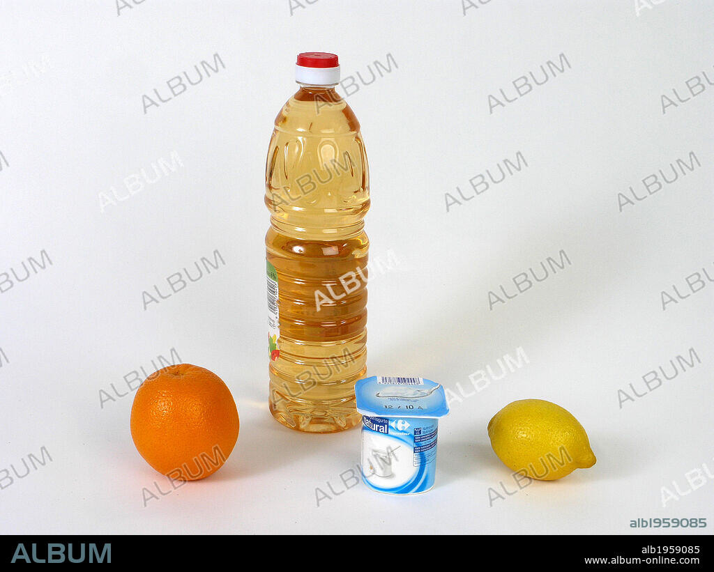 ALIMENTOS ACIDOS: vinagre, naranja, limón, yogurt.
