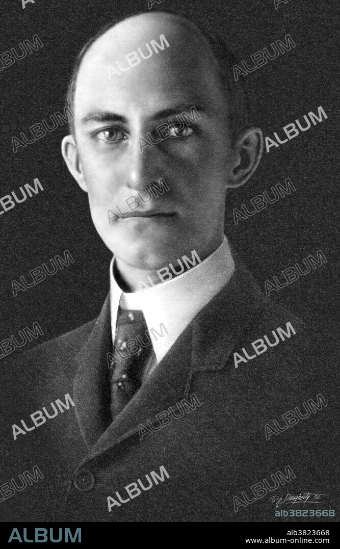 Wilbur Wright was born April 16, 1867 on a small farm near Millville, Indiana. Along with his brother Wilbur, he invented and built the first successful controllable airplane. After reading about the death of pioneer glider pilot Otto Lilienthal in 1896, the brothers became interested in flying. They began study on the subject in 1899, and soon obtained all the scientific knowledge of aeronautics then available. By the fall of 1903, they had constructed a powered airplane with wings 40.5 feet (12 meters) long and weighing about 750 pounds (340 kilograms) with the pilot. They designed and built their own lightweight gasoline engine for the airplane. On December 17, 1903 near Kitty Hawk, North Carolina, they made the world's first flight in a powered, heavier-than-air machine. With Orville at the controls, the plane flew 120 feet (37 meters) in 12 seconds. The brothers made three more flights that day. The longest, by Wilbur, was 852 feet (260 meters) in 59 seconds.