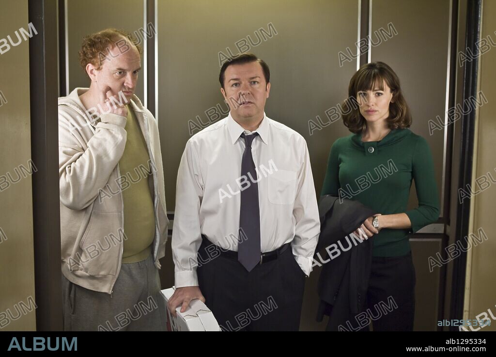 JENNIFER GARNER, LOUIS C. K. and RICKY GERVAIS in THE INVENTION OF LYING, 2009, directed by MATTHEW ROBINSON and RICKY GERVAIS. Copyright FOCUS FEATURES/LYNDA OBST PROD/LIN PICTURES/WINTERGREEN PROD / URDANK, SAM.