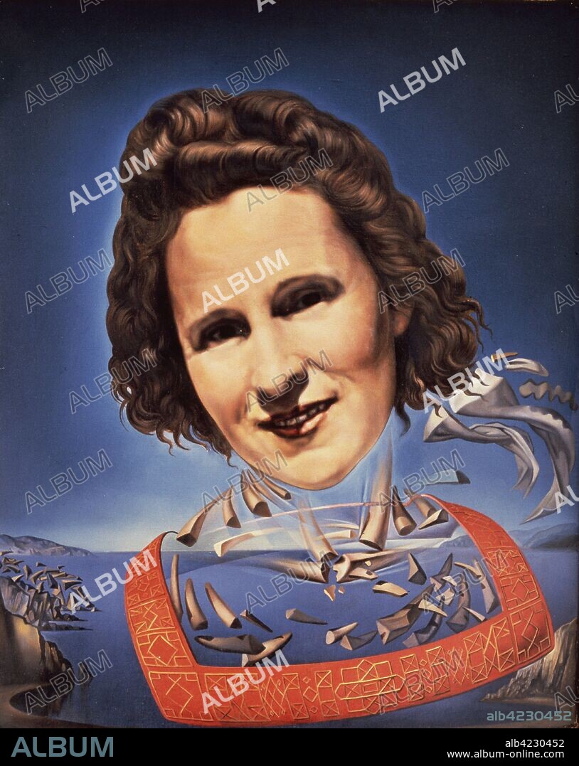 SALVADOR DALÍ. DALI , SALVADOR PINTOR ESPAÑOL . FIGUERAS 1904 - 1989 " RETRATO DE GALA CON SINTOMAS RINOCERONTICOS " , 1954 SURREALISMO  ATENCION: AUTOR CONTEMPORANEO SUJETO A COPYRIGHT ©. EL CLIENTE FINAL ES RESPONSABLE DE LA GESTION DE LOS DERECHOS DE AUTOR CON LAS SOCIEDADES EXISTENTES DE GESTION DE DERECHOS O DIRECTAMENTE CON LOS ORGANISMOS TITULARES DE LOS MISMOS.