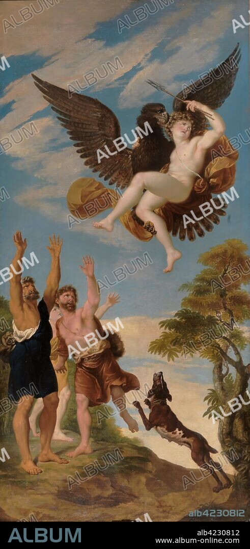 Julien de Parma / 'El rapto de Ganímedes'. 1778. Óleo sobre lienzo, 249 x 128 cm.
