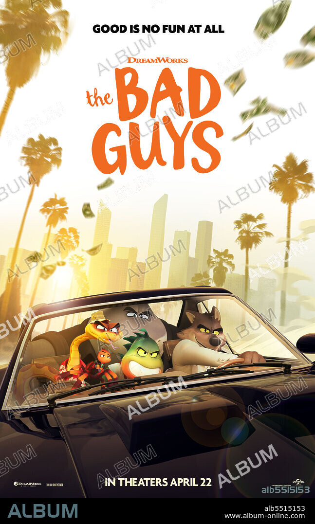 Poster de LOS TIPOS MALOS, 2022 (THE BAD GUYS), dirigida por PIERRE PERIFEL. Copyright DREAMWORKS ANIMATION.