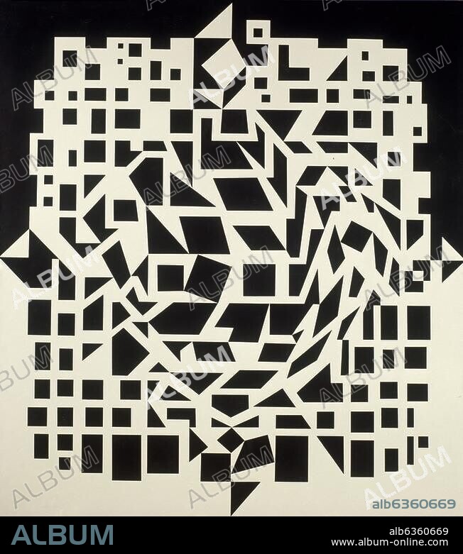 VICTOR VASARELY. Vasarely, Victor 1908-1997. "Citra", 1955/59. Öl auf Leinwand, 110 x 100 cm. New York, Privatsammlung.