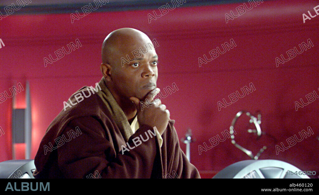 SAMUEL L. JACKSON in STAR WARS: EPISODE II-ATTACK OF THE CLONES, 2002, directed by GEORGE LUCAS. Copyright LUCASFILM/JAK PRODUCTIONS.