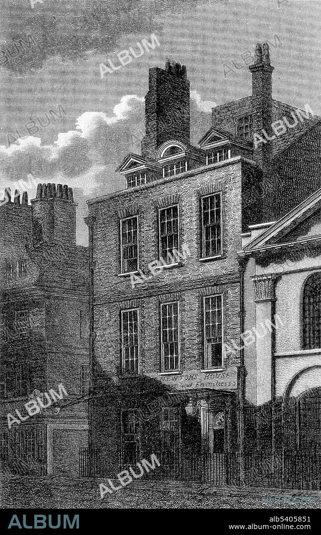 Newton's house and observatory in London. Newton's house and observatory in London. Isaac Newton (1642-1727) was an English physicist, mathematician and astronomer. In 1687, he described universal gravitation and the three laws of motion, which dominated the scientific view of the physical universe for the next three centuries. Newton built the first practical reflecting telescope and developed a theory of color based on the observation that a prism decomposes white light into the many colors that form the visible spectrum. He also formulated an empirical law of cooling and studied the speed of sound. In mathematics, Newton shares the credit with Gottfried Leibniz for the development of differential and integral calculus.